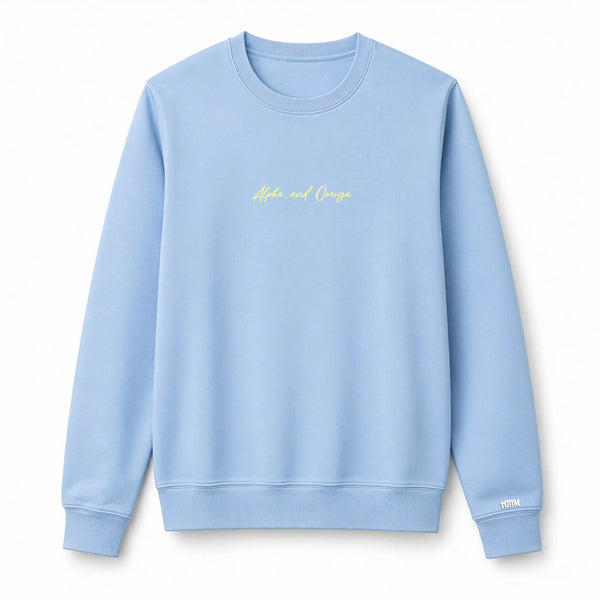 ALPHA AND OMEGA CREWNECK