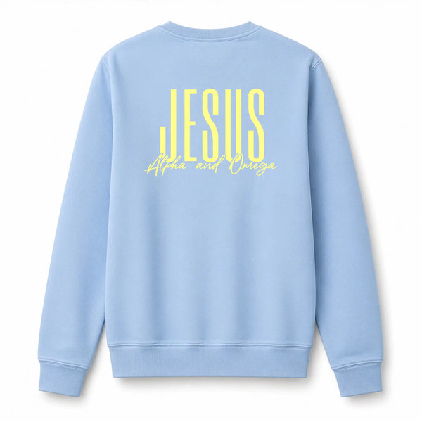 ALPHA AND OMEGA CREWNECK